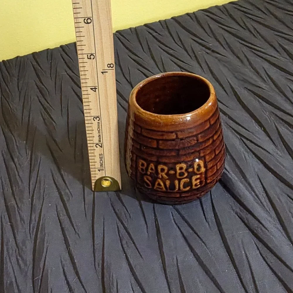 Brown Bar-B-Q Sauce Ceramic Mug